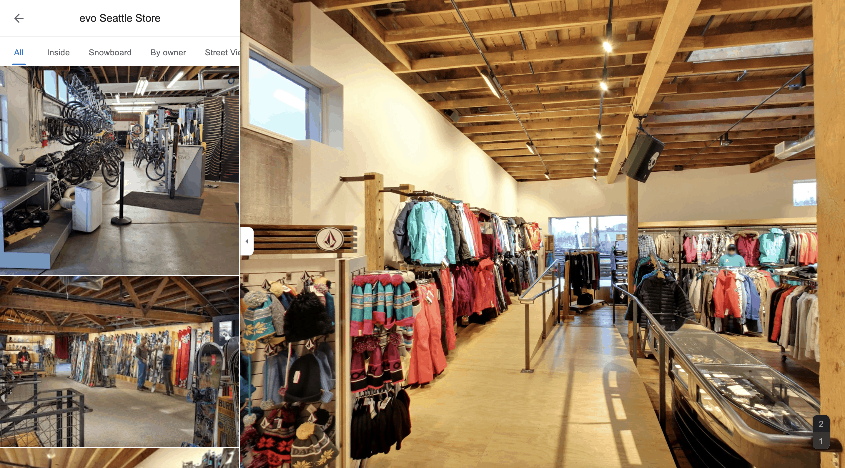 google business photos products