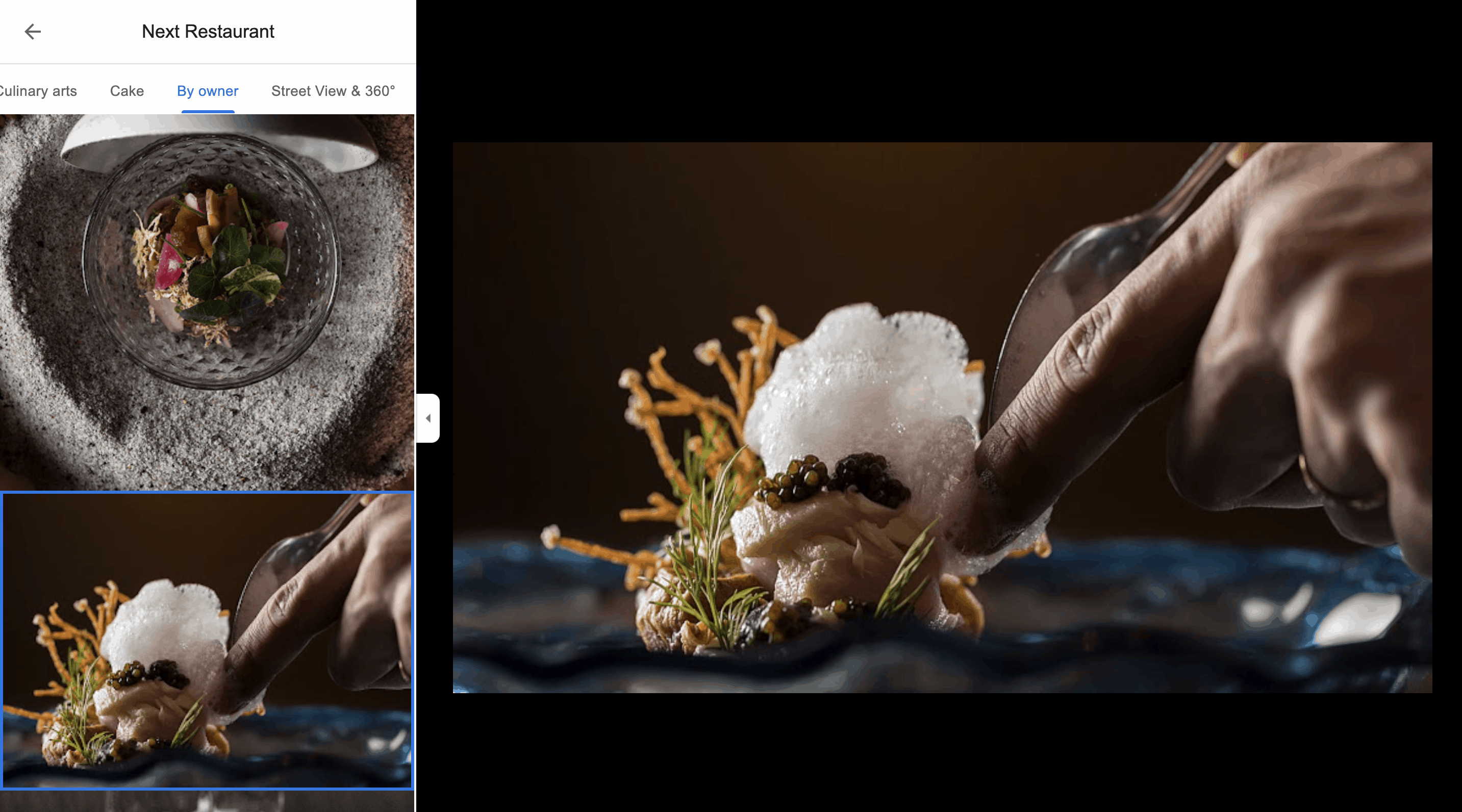 google business photos food and drink